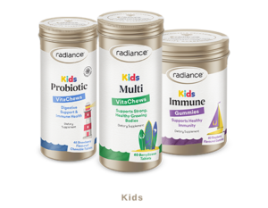 Radiance supplements kids product range