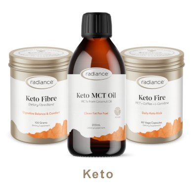 Radiance supplements keto product range